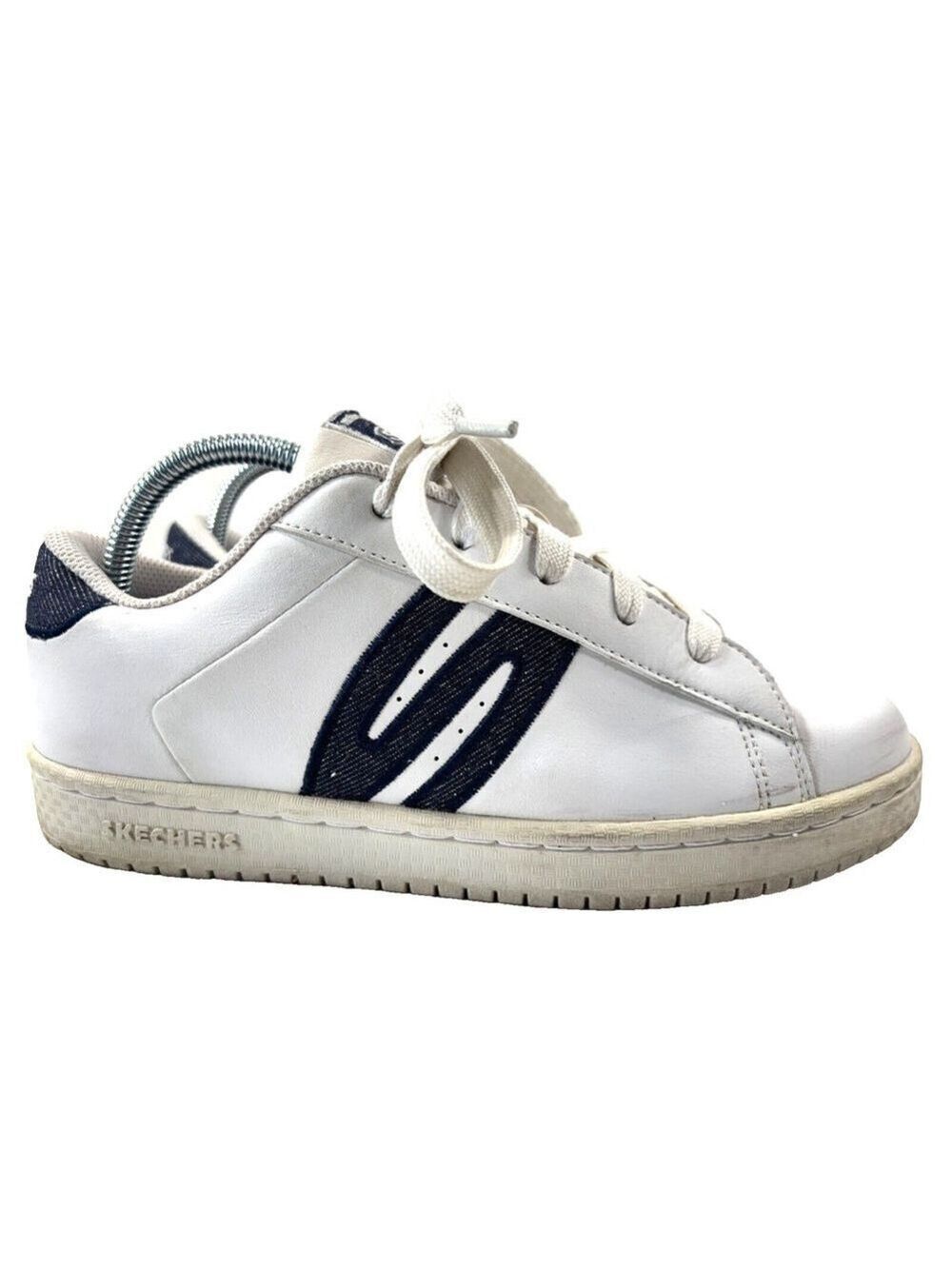 Skechers Y2k Chunky White Leather Sneakers Women's Size 8.5 vintage trendy